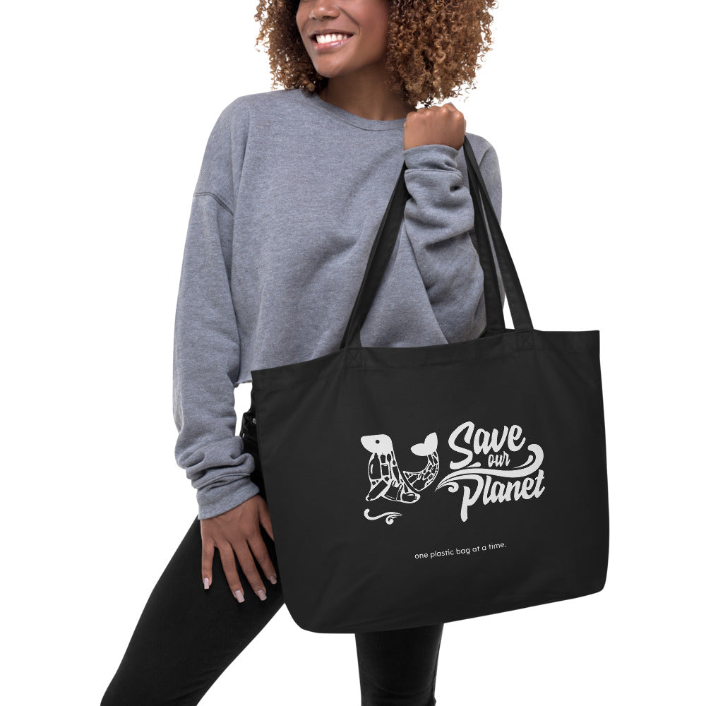 Save Our Planet - Professionally Illustrated Tote