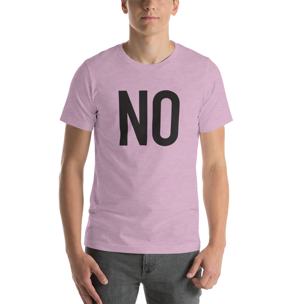 Unisex NO t-shirt