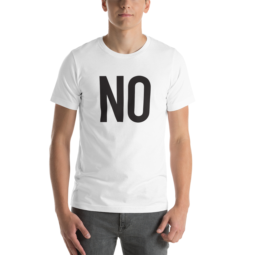 Unisex NO t-shirt