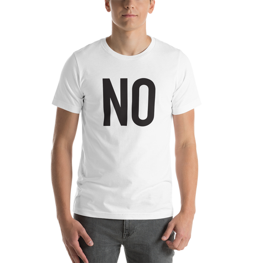 Unisex NO t-shirt